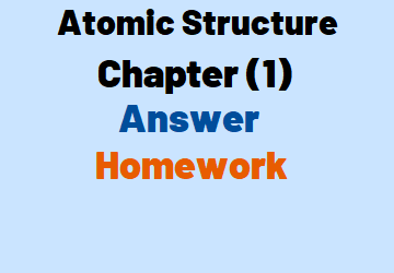 Answer Homework Chapter(1)